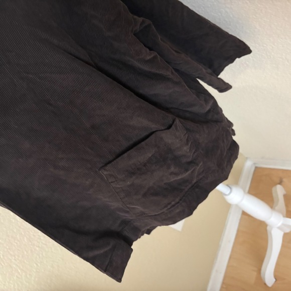 ESKANDAR Brown Corduroy Jacket cotton Silk Blend Size 1 Vintage - Picture 3 of 9